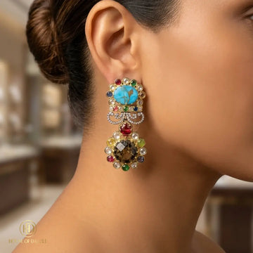 Turquoise Mosaic Luxe Earrings