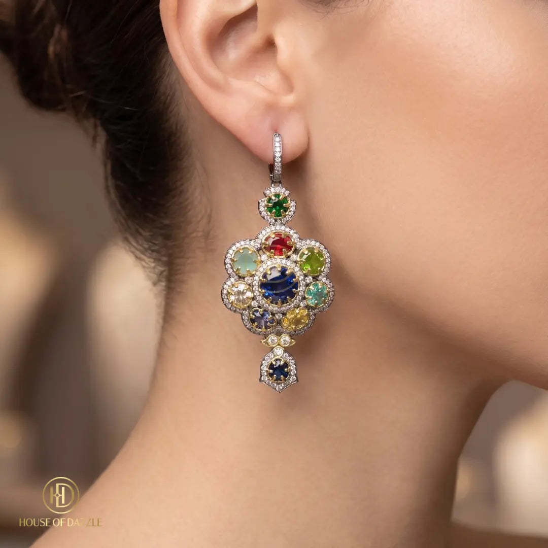 Celestial Prism Statement Earrings