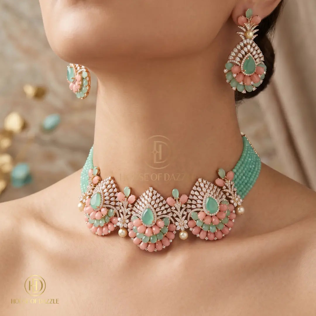 Pastel Bloom Choker Set
