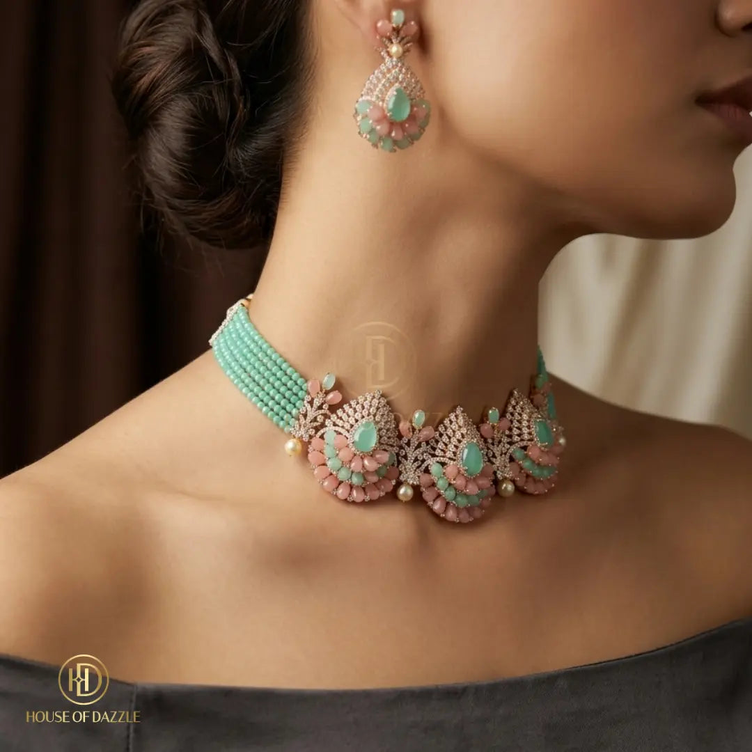 Pastel Bloom Choker Set