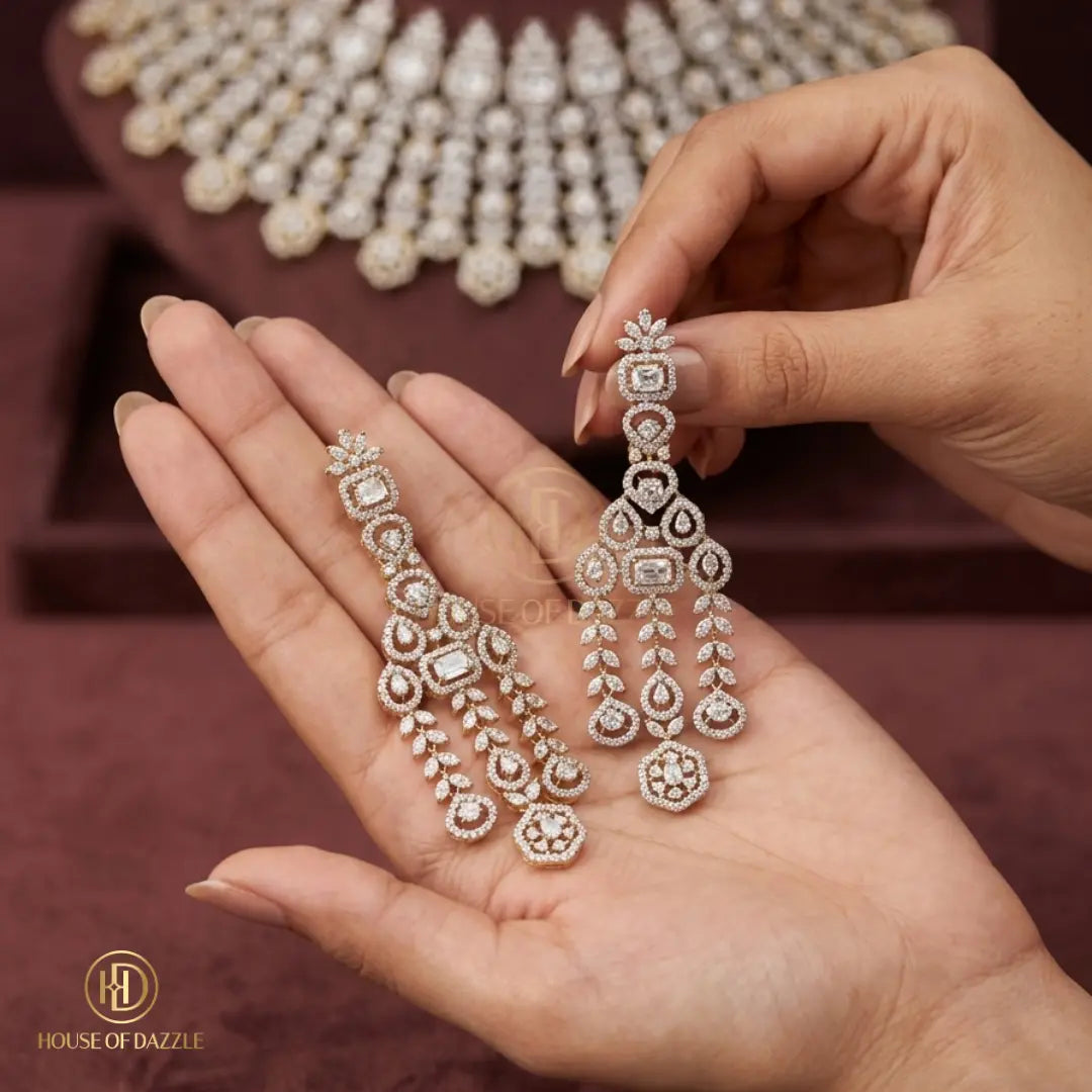 Royal Cascade Diamond Necklace Set