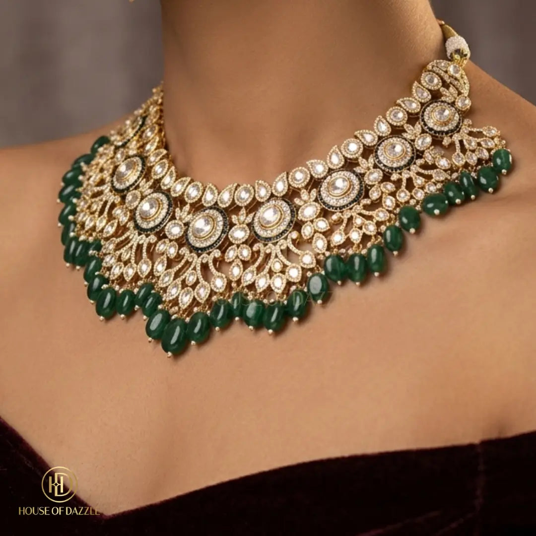 Royal Emerald Choker Set