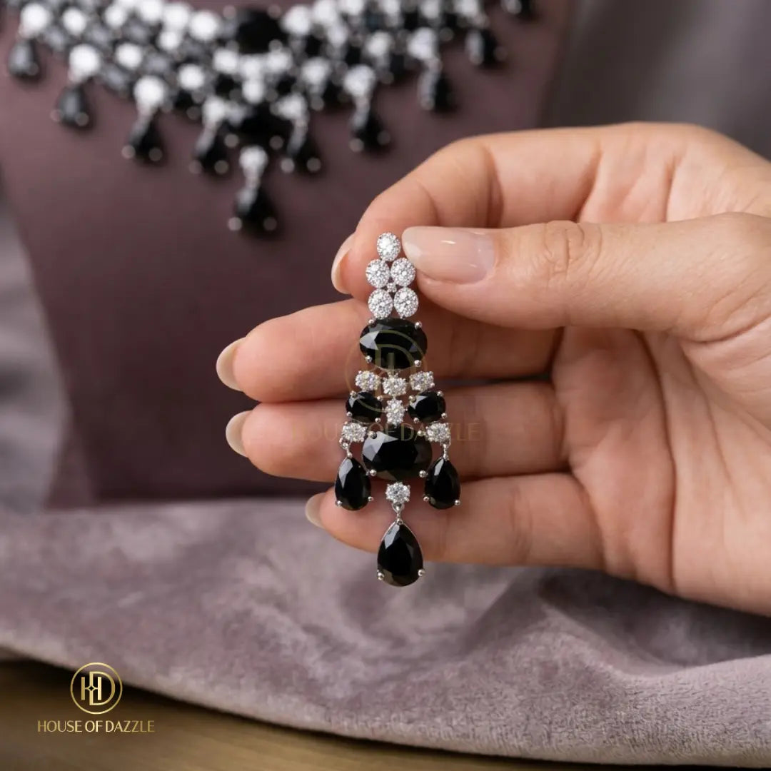 Midnight Noir Diamond Necklace Set