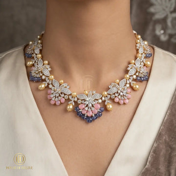 Pastel Luxe Floral Necklace Set
