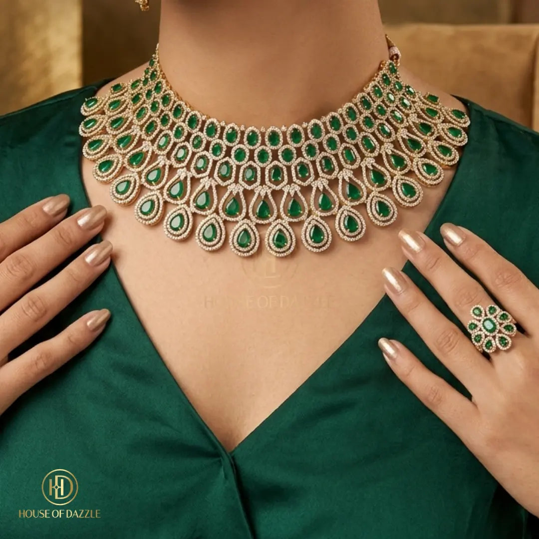 Emerald Royale Necklace Set