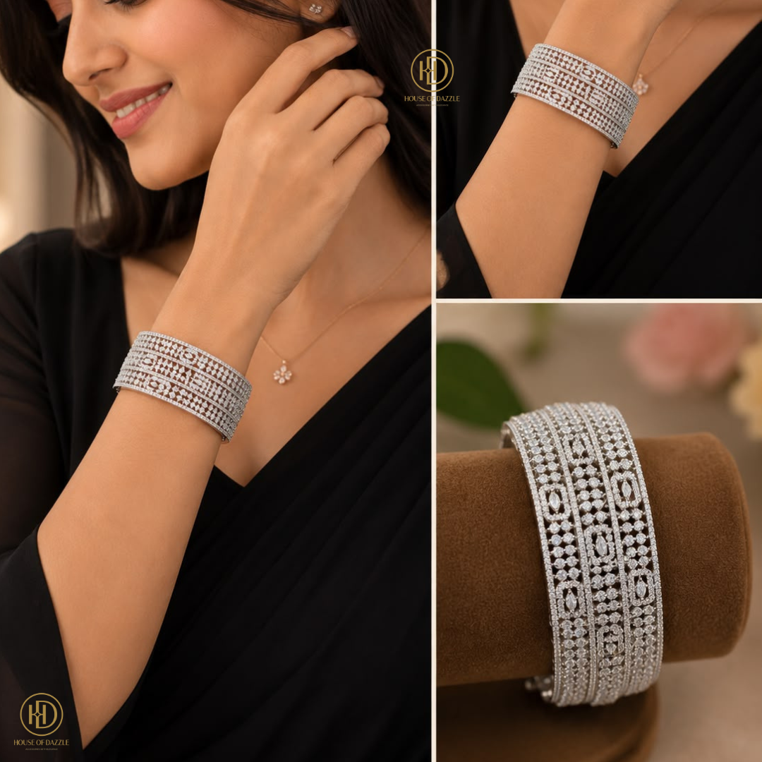 Diamond Luxe Multi-Row Cuff Bracelet