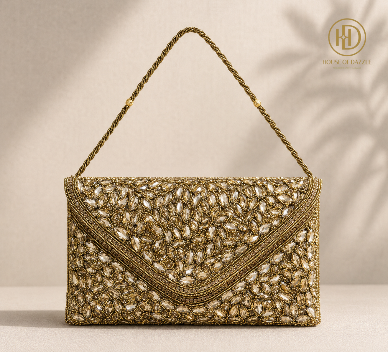 Golden Crystal Royale Clutch