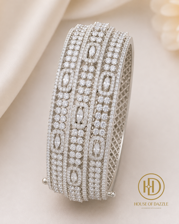 Diamond Luxe Multi-Row Cuff Bracelet